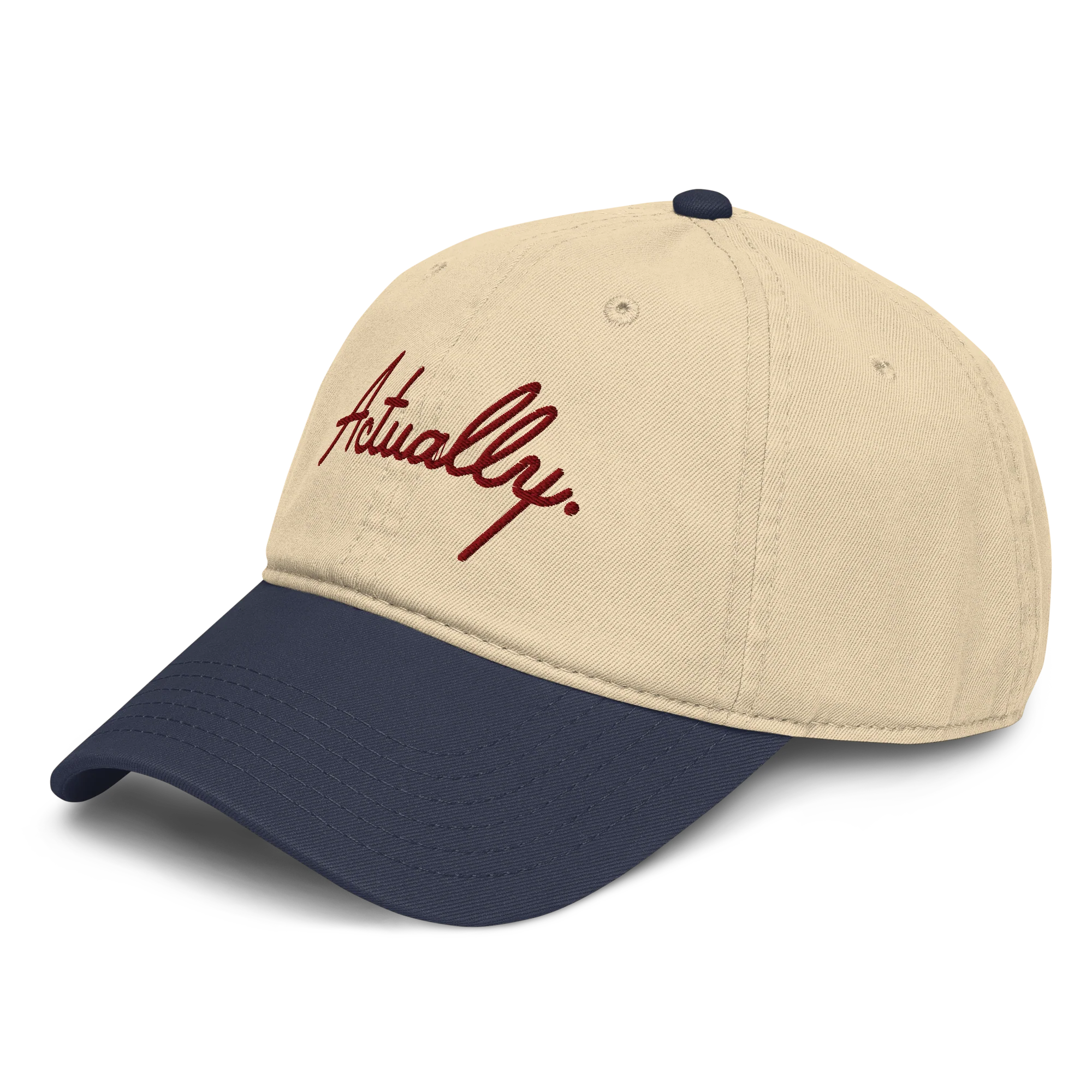 Actually Vintage Hat - Natural/Navy - Image 3