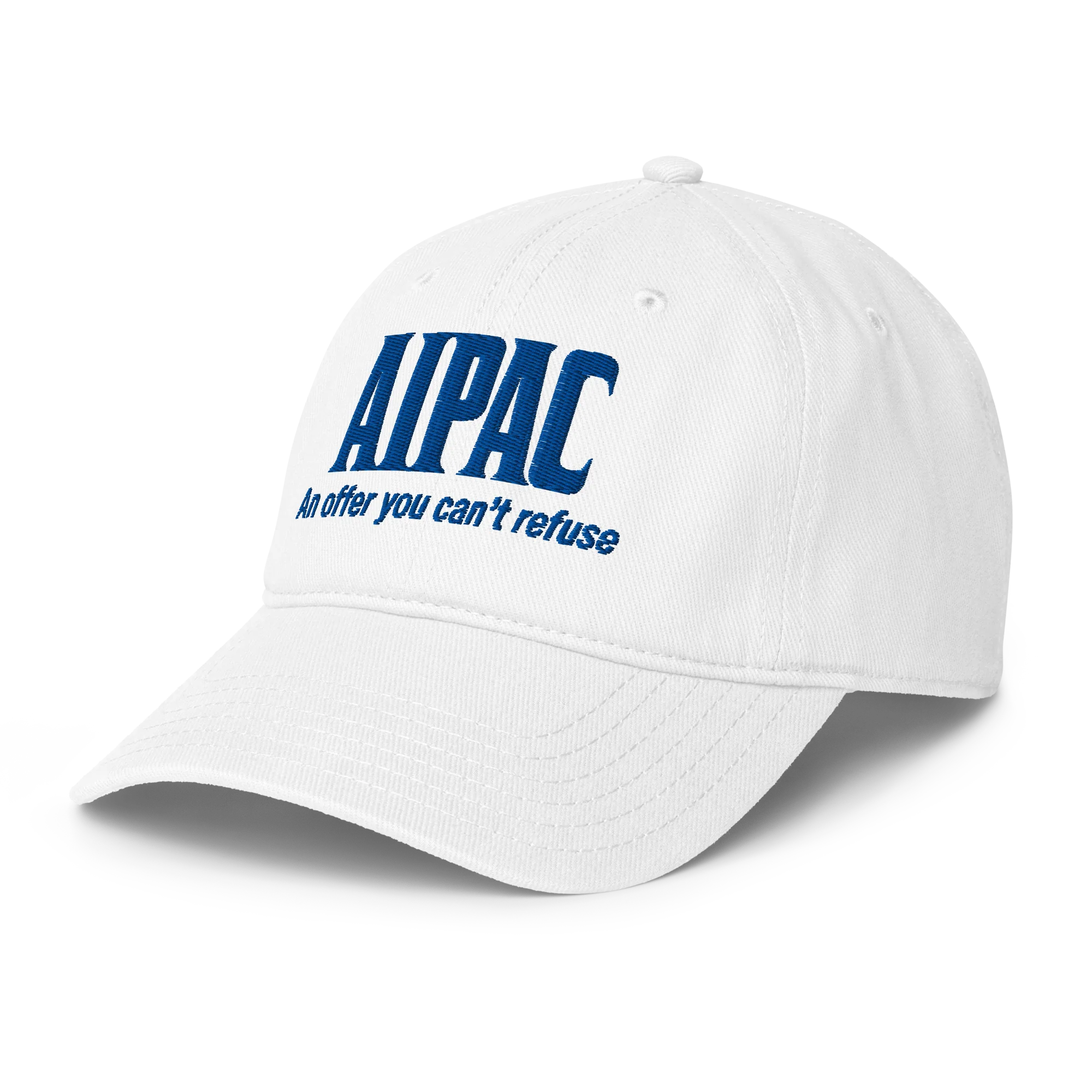 AIPAC Baseball Hat - White - Image 3