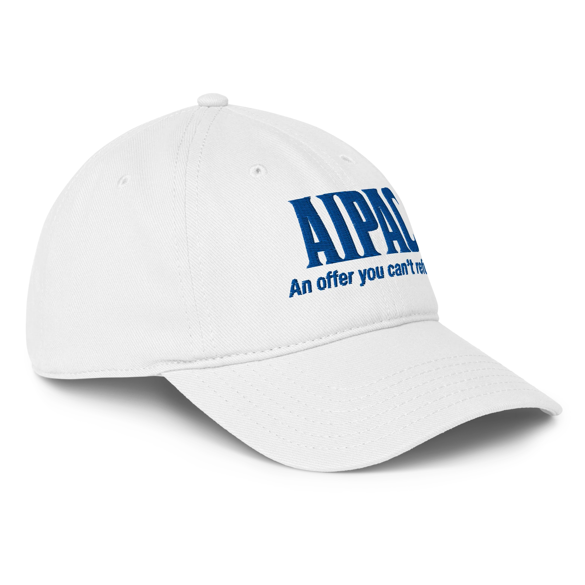 AIPAC Baseball Hat - White - Image 4