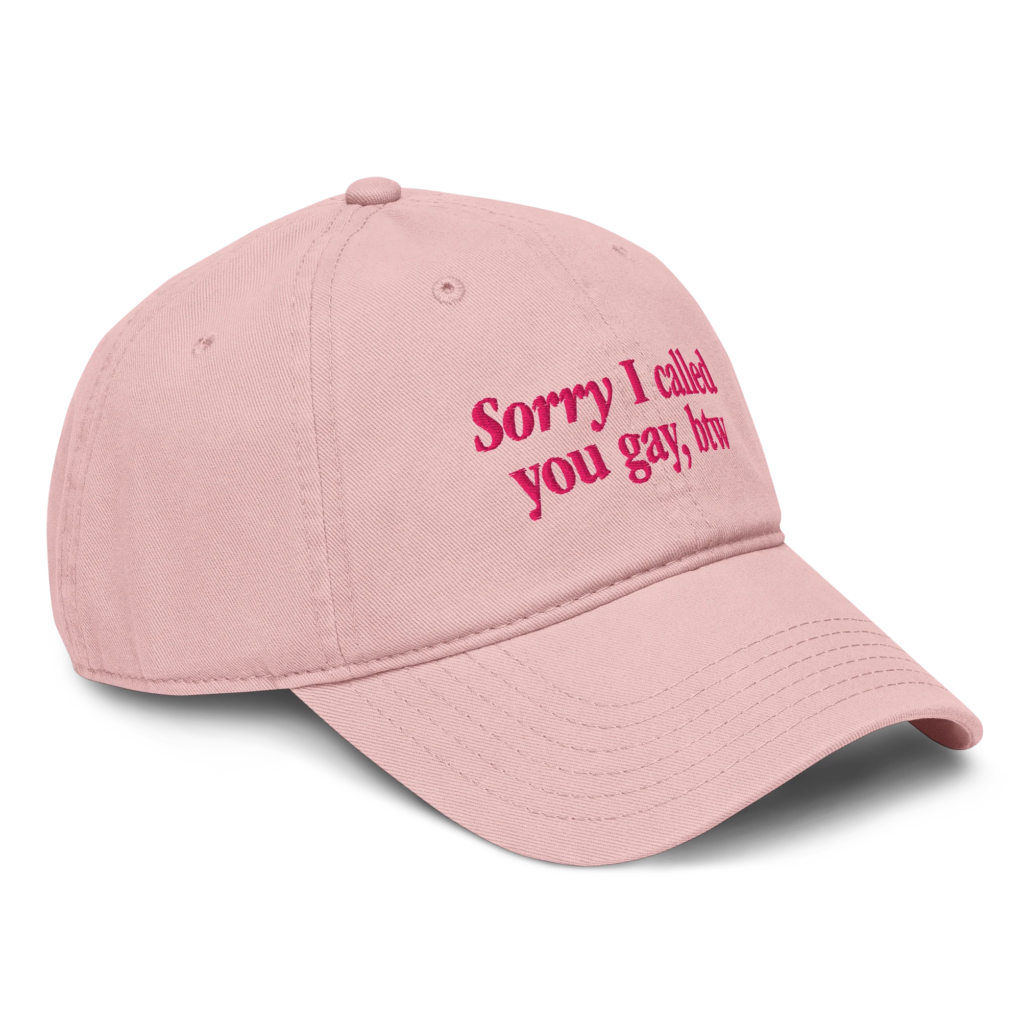 Sorry I Called You Gay Vintage Hat - Pink - Image 4