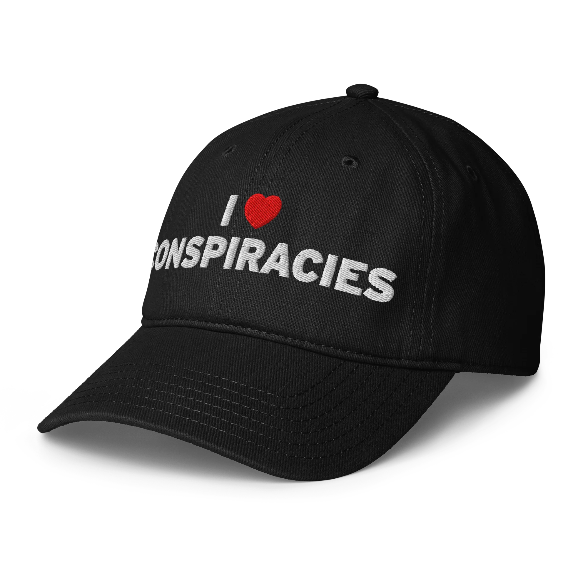 I Heart Conspiracies Baseball Hat - Image 3