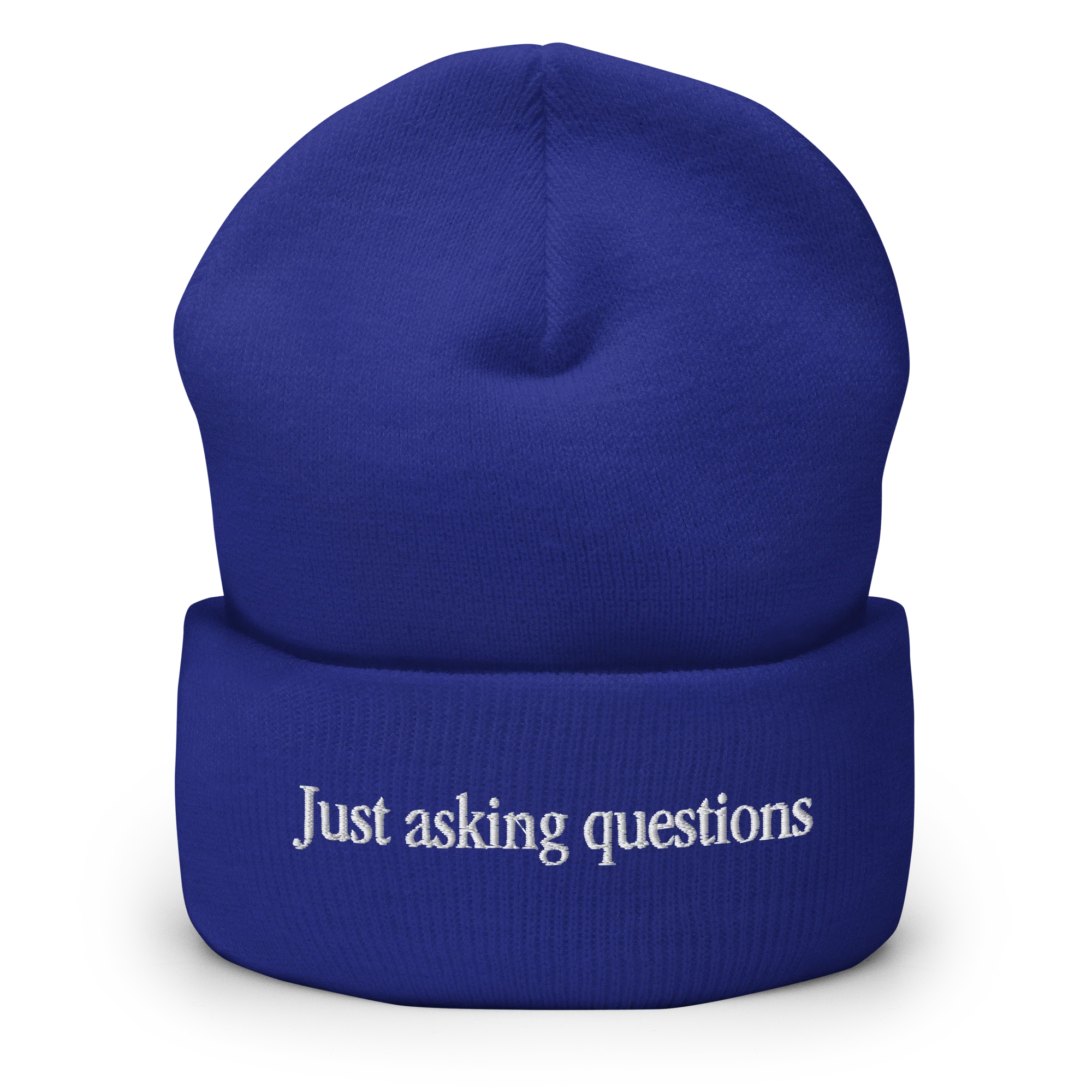 Just Asking Questions Beanie - Royal Blue