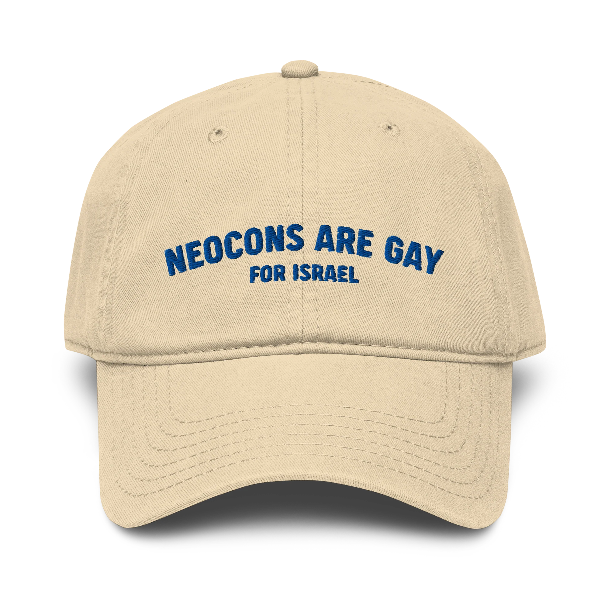 Neocons Are Gay Vintage Hat - Khaki