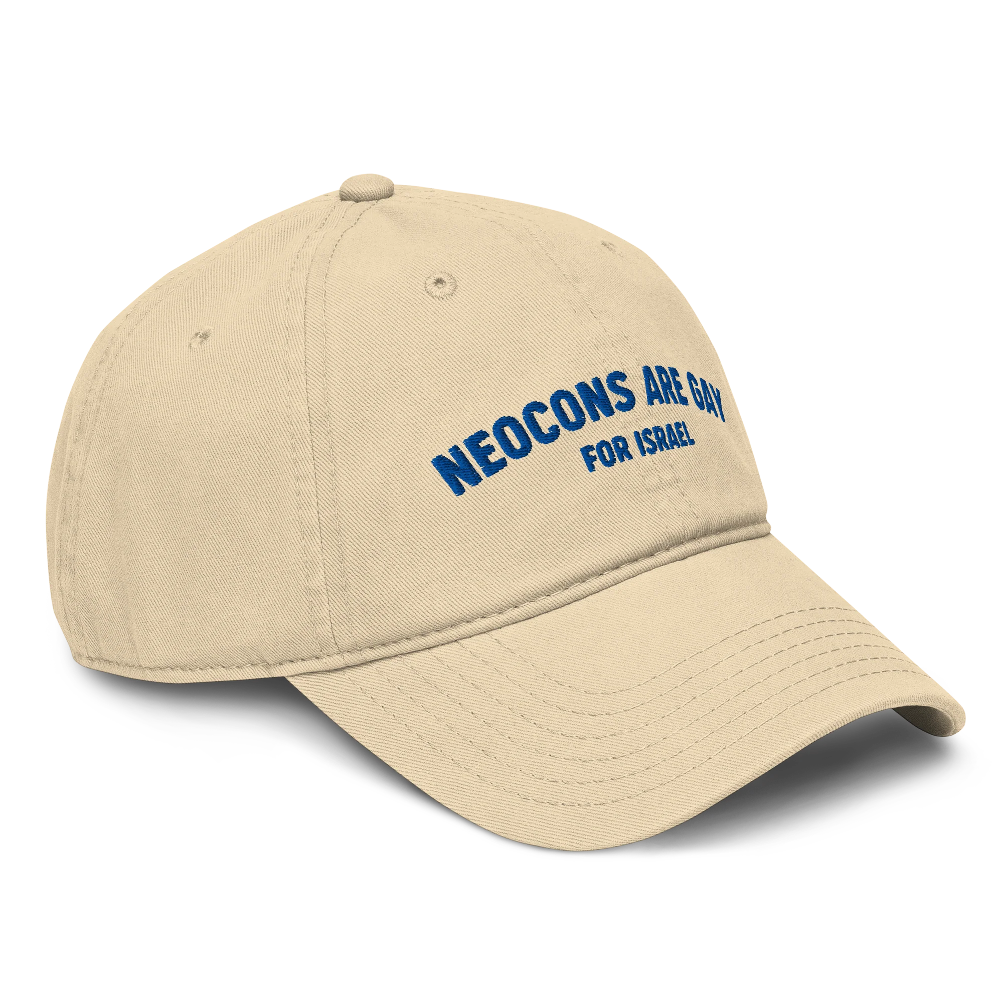 Neocons Are Gay Vintage Hat - Khaki - Image 4