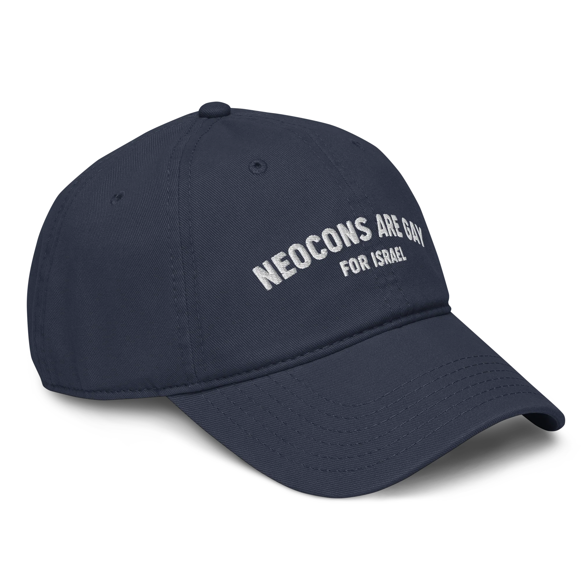 Neocons Are Gay Vintage Hat - Navy - Image 4