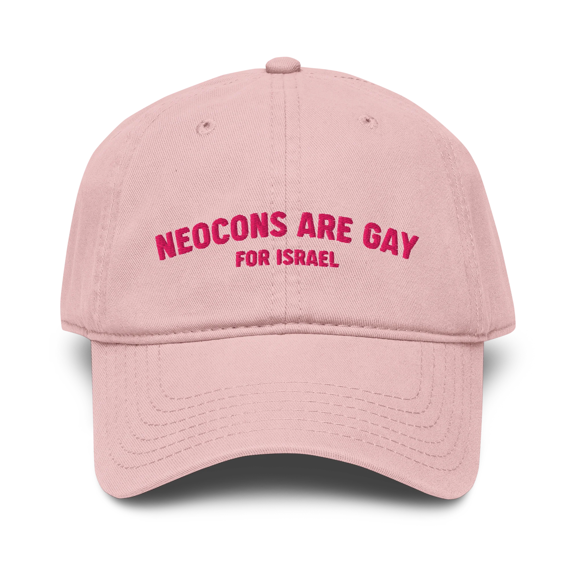 Neocons Are Gay Vintage Hat - Pink