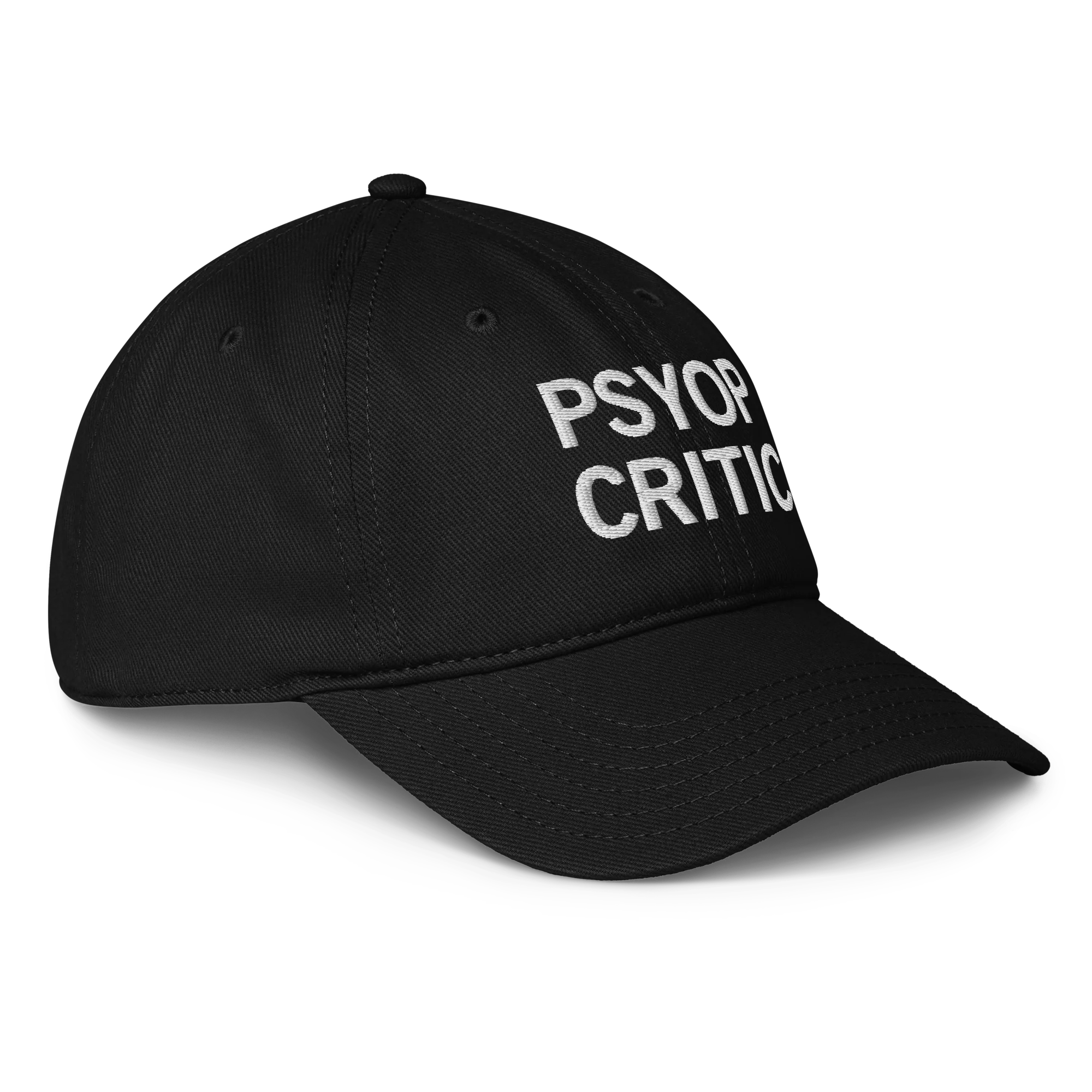 PSYOP Critic Baseball Hat - Black - Image 4