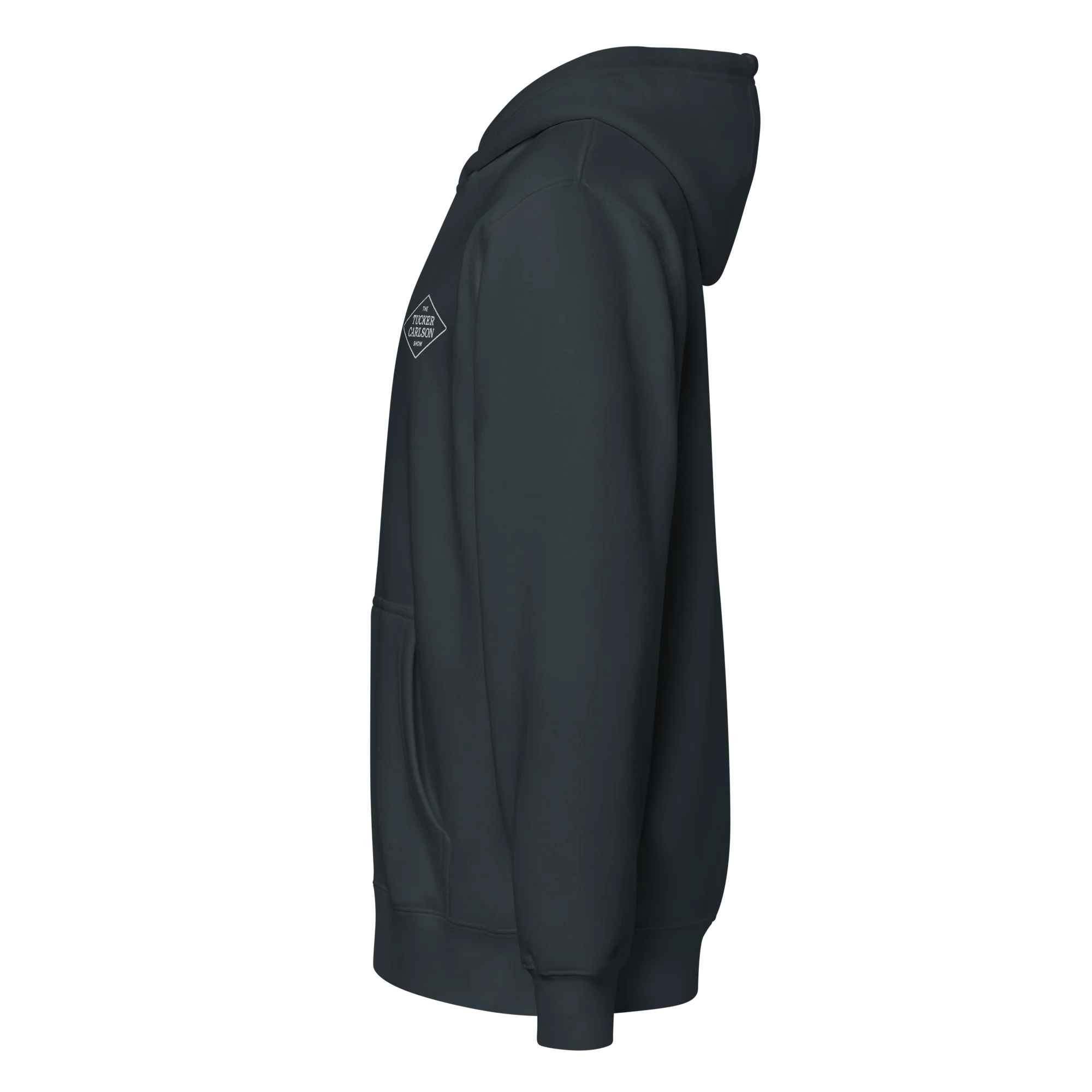 Tucker Carlson Show Full Zip Hoodie - Navy - Image 3