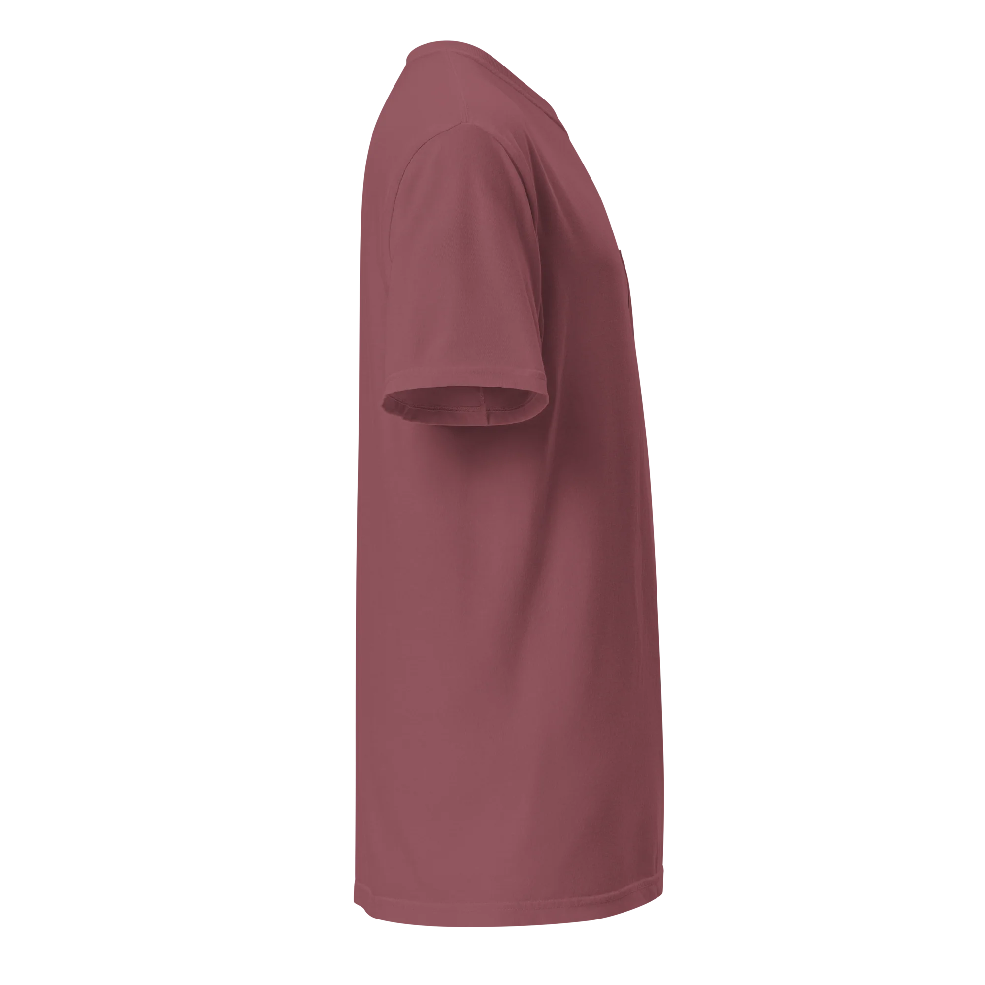 Tucker Carlson Show Pocket T-Shirt - Burgundy - Image 4