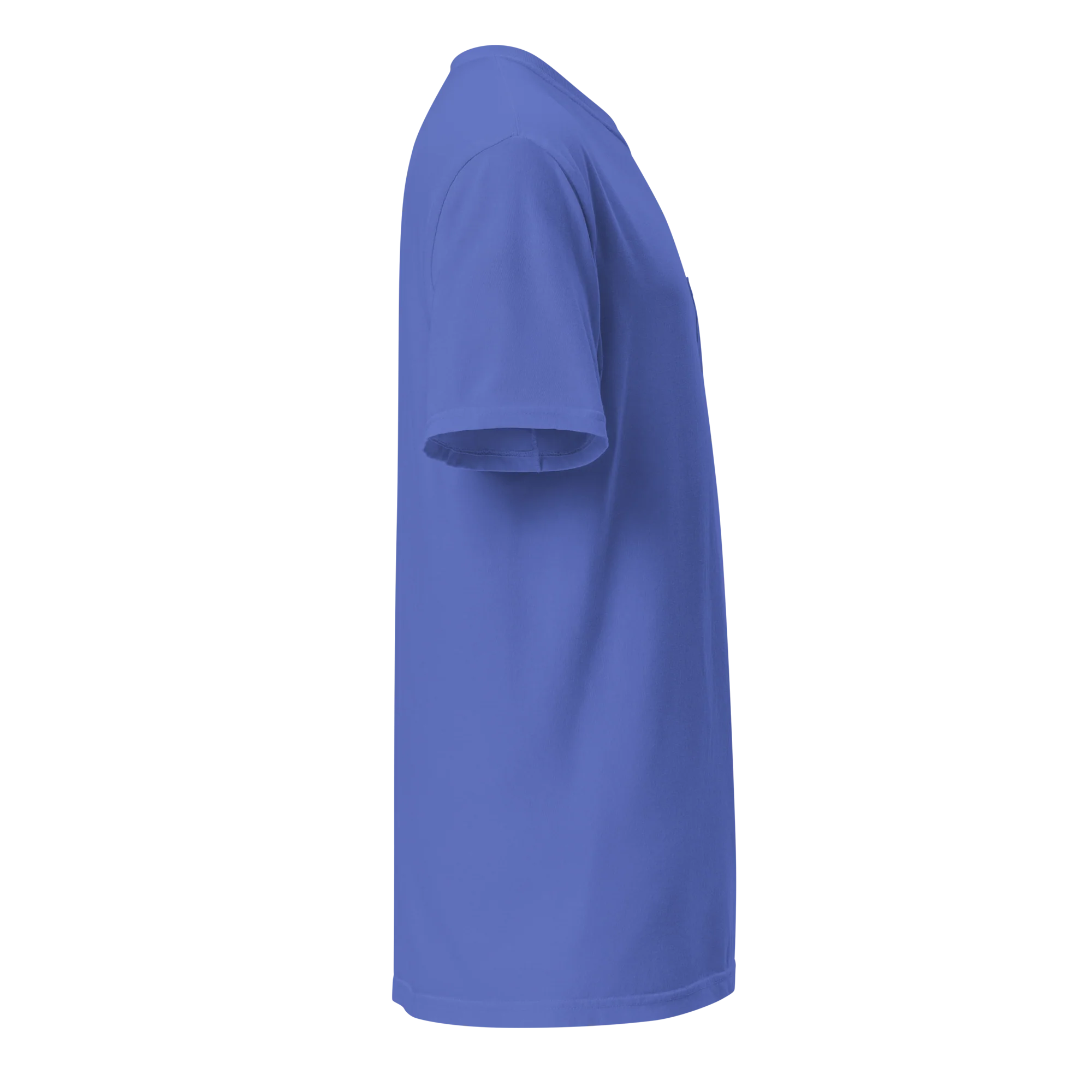 Tucker Carlson Show Pocket T-Shirt - Blue - Image 4
