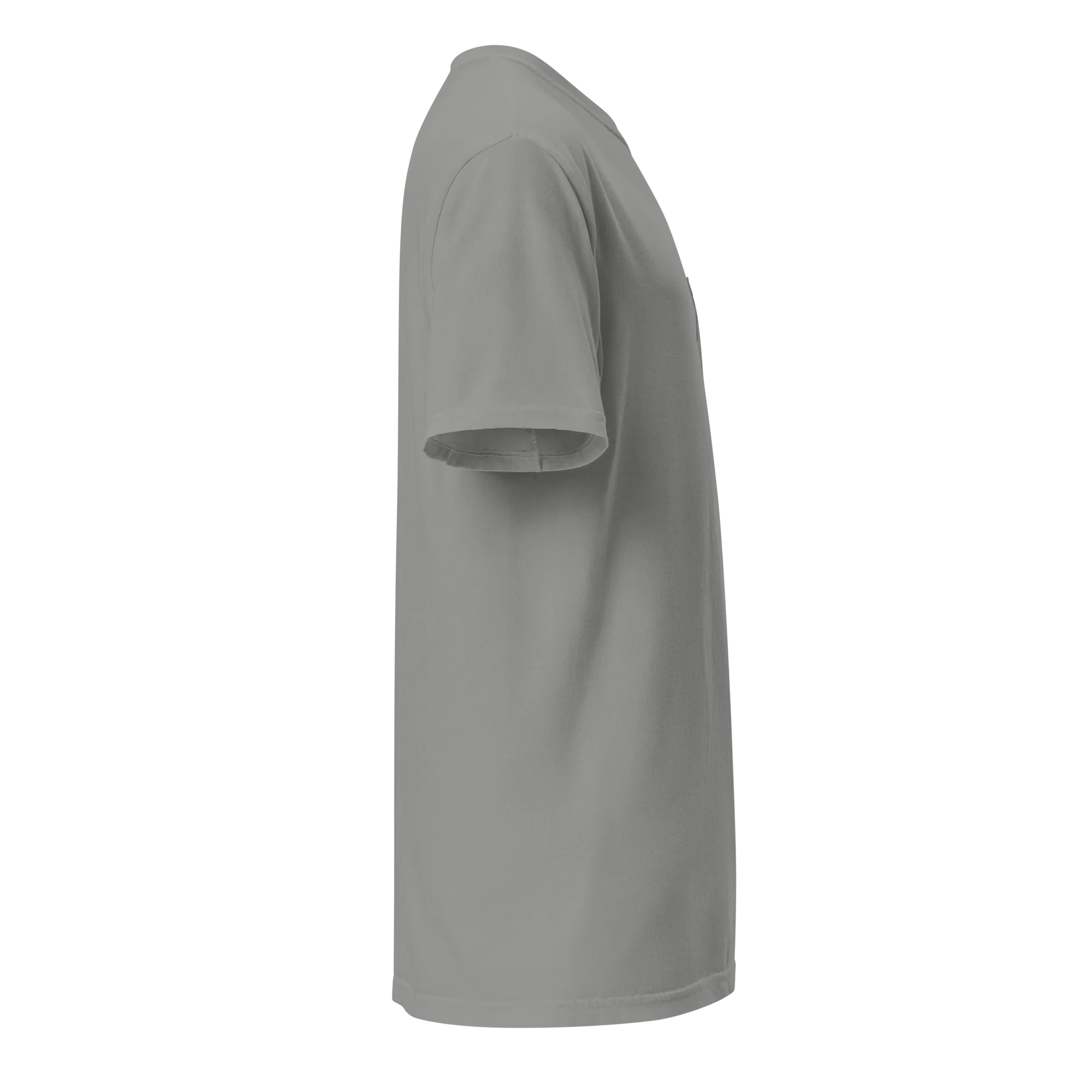 Tucker Carlson Show Pocket T-Shirt - Gray - Image 4