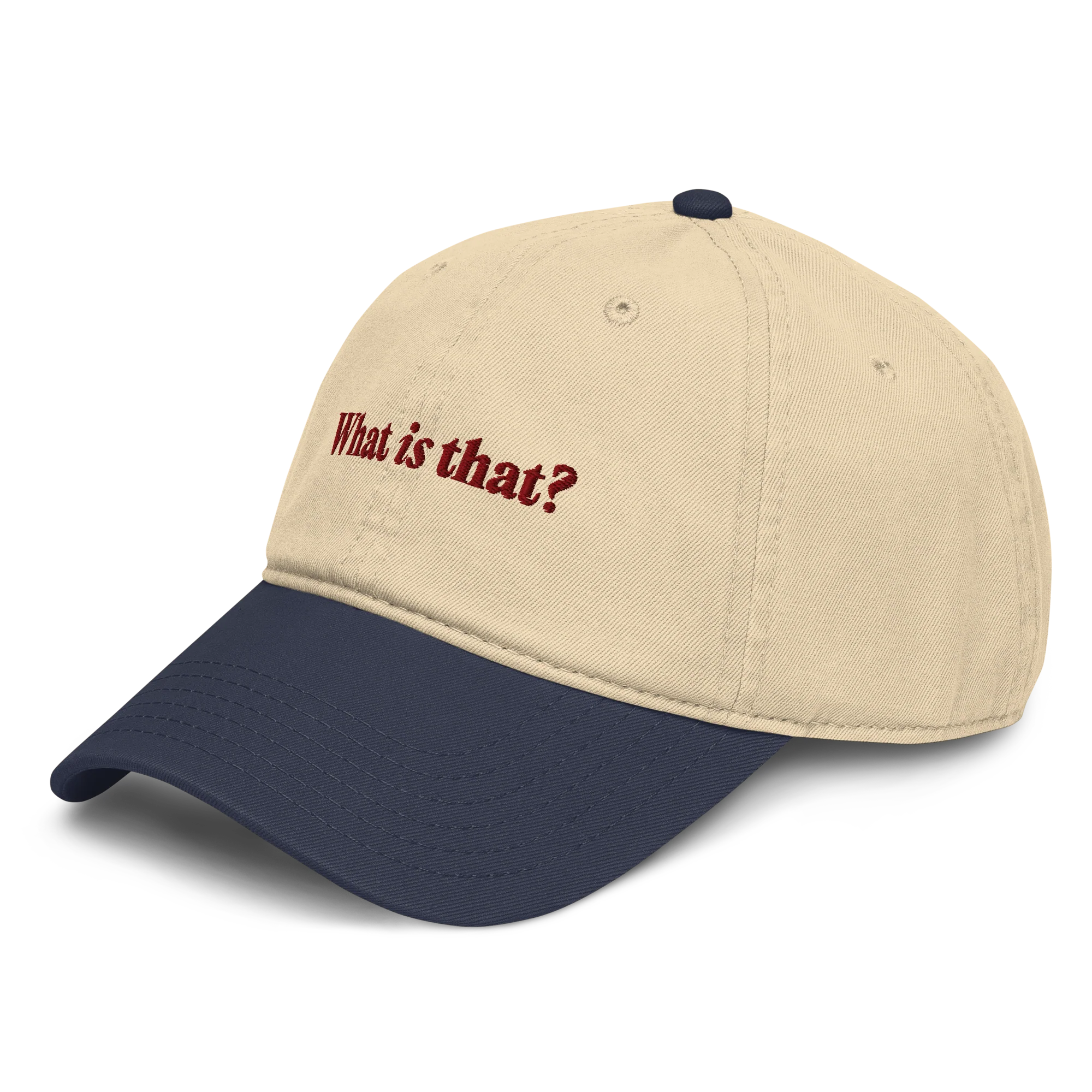 What Is That? Vintage Hat - Natural/Navy - Image 3