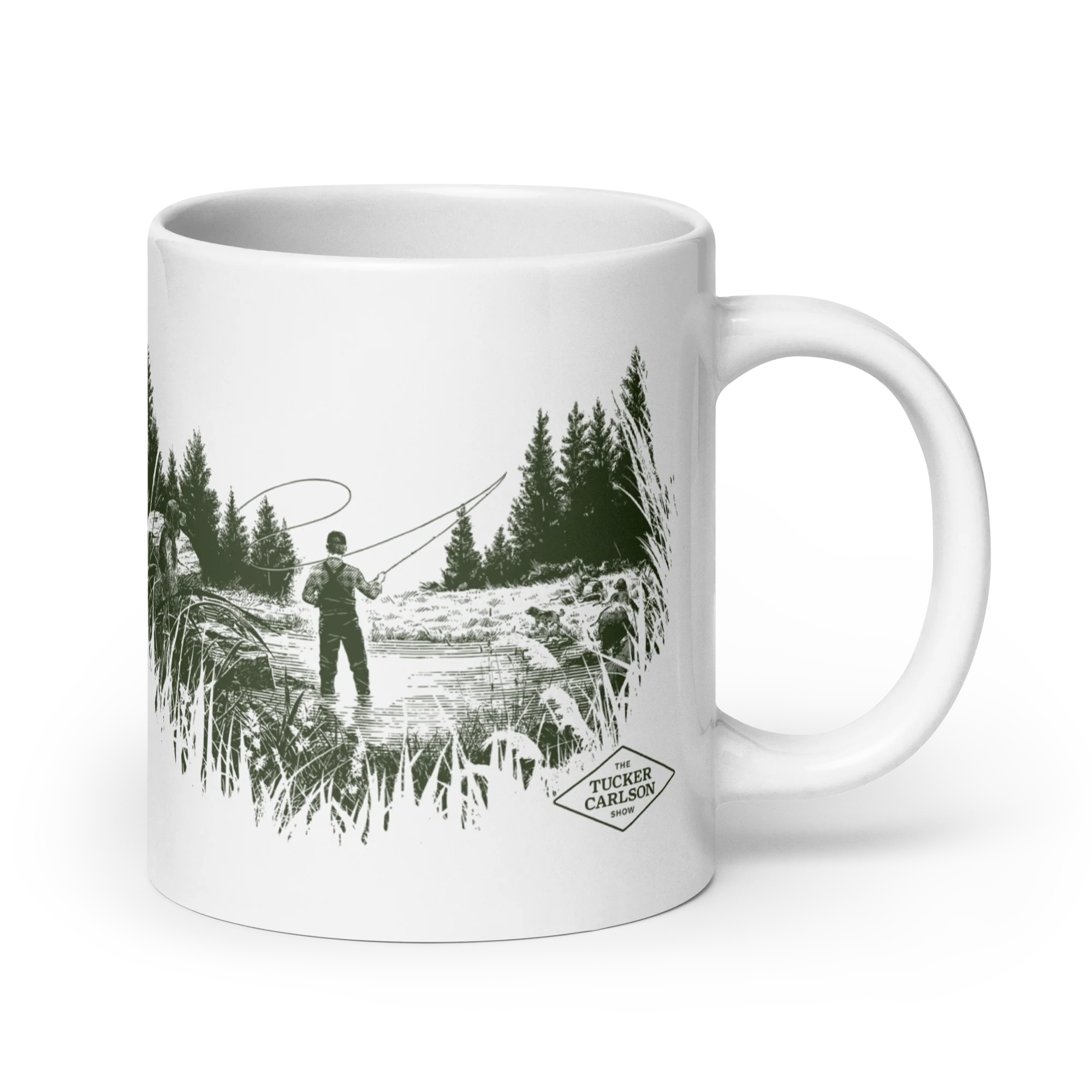 Tucker Carlson Fly Fishing Mug - Image 2